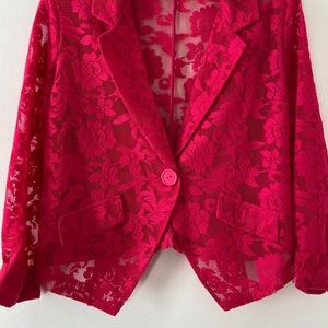 Beautiful Pink Lace Blazer